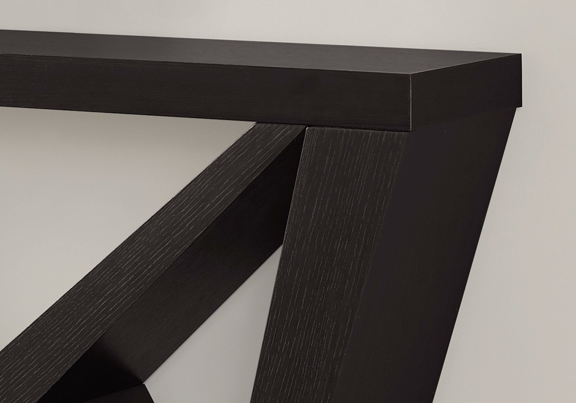 TABLE D'APPOINT - 48"L / CONSOLE D'ENTREE ESPRESSO 