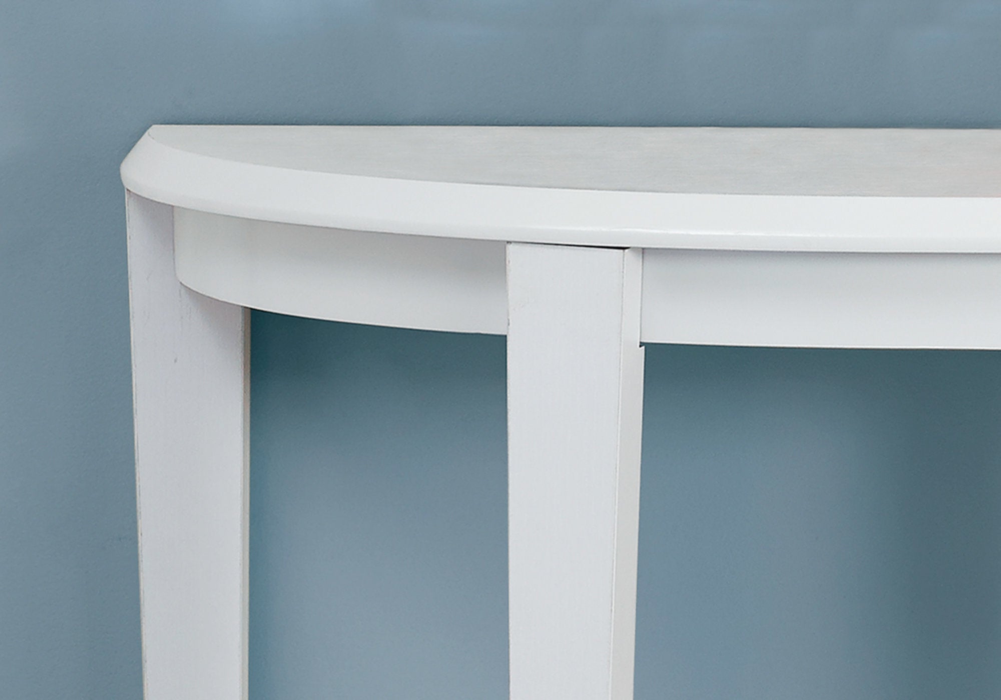 TABLE D'APPOINT - 36"L / CONSOLE D'ENTREE BLANCHE 