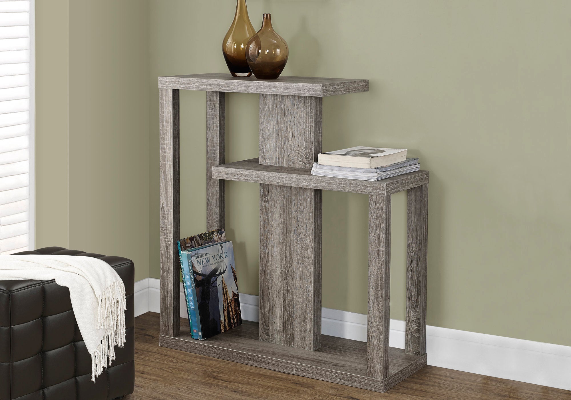 TABLE D'APPOINT - 32"L / CONSOLE D'ENTREE TAUPE FONCE 