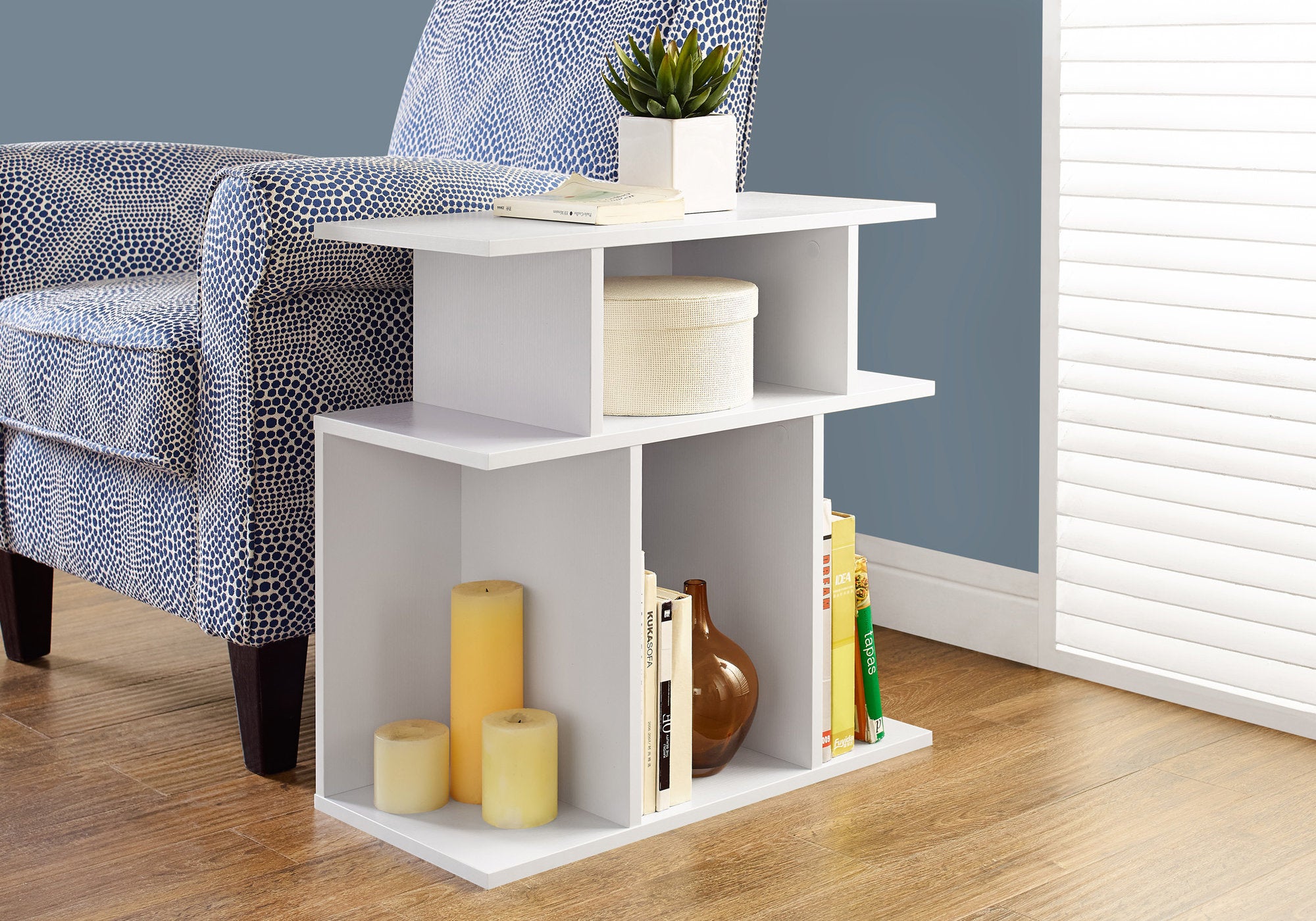 TABLE D'APPOINT - 24"H / BLANC 