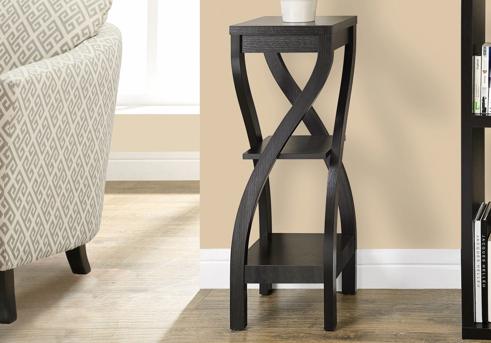 TABLE D'APPOINT - 32"H / ESPRESSO 