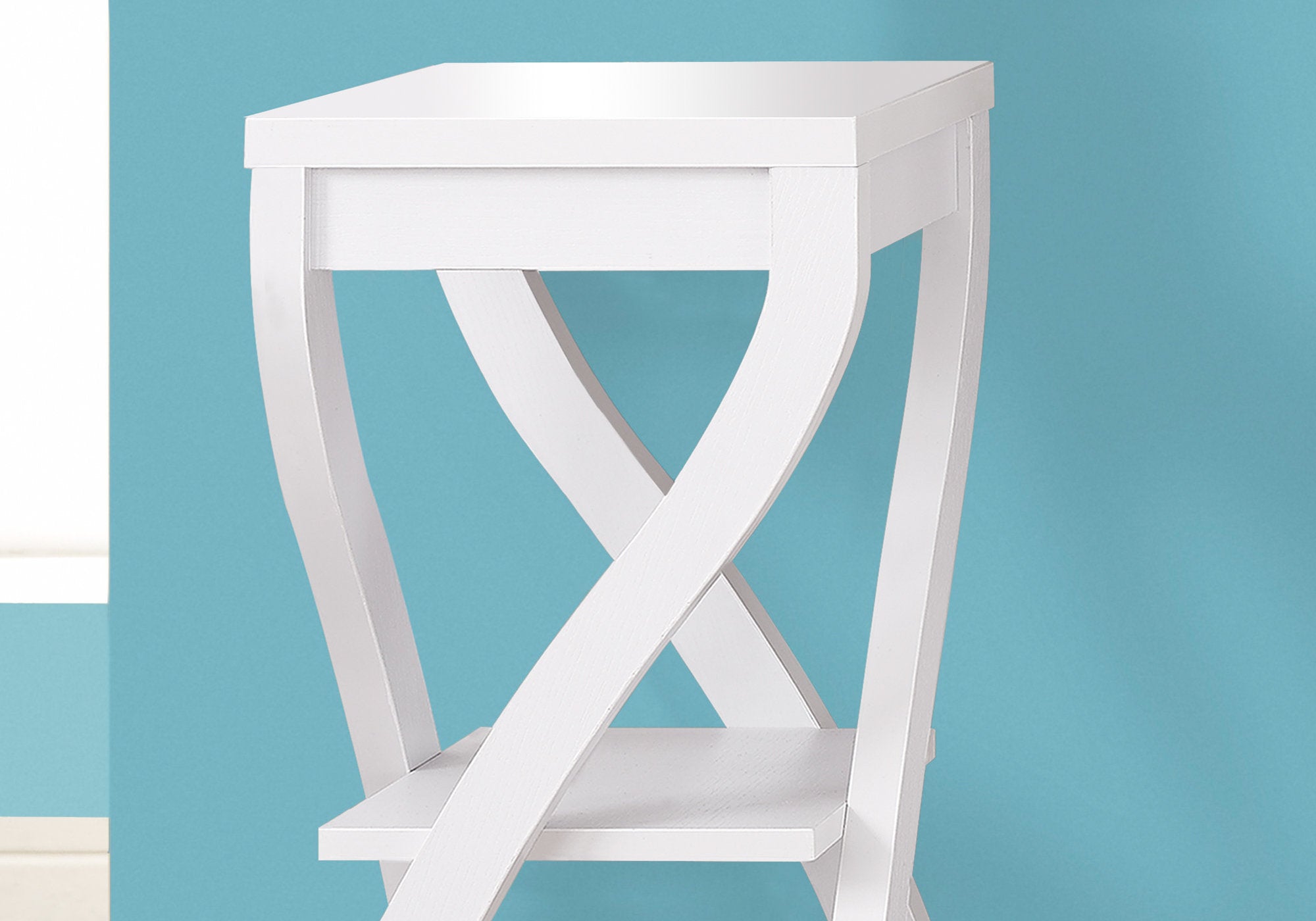 TABLE D'APPOINT - 32"H / BLANC 