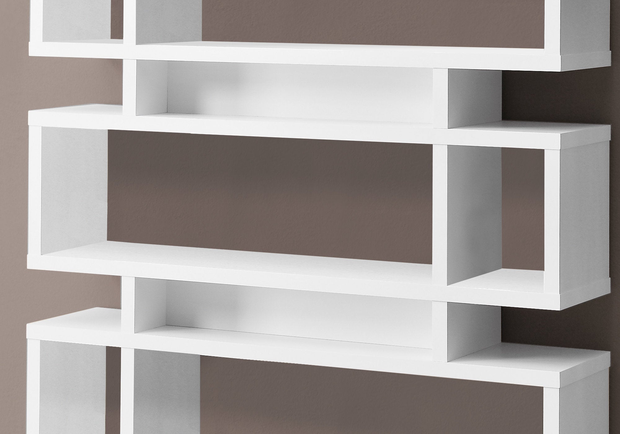 BIBLIOTHÈQUE - 55"H / STYLE MODERNE BLANC
