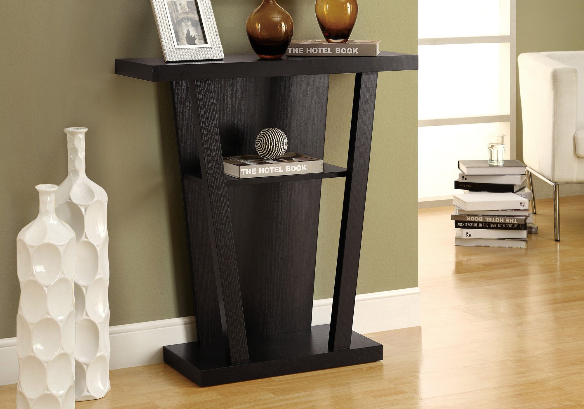 TABLE D'APPOINT - 32"L / CONSOLE D'ENTREE ESPRESSO 