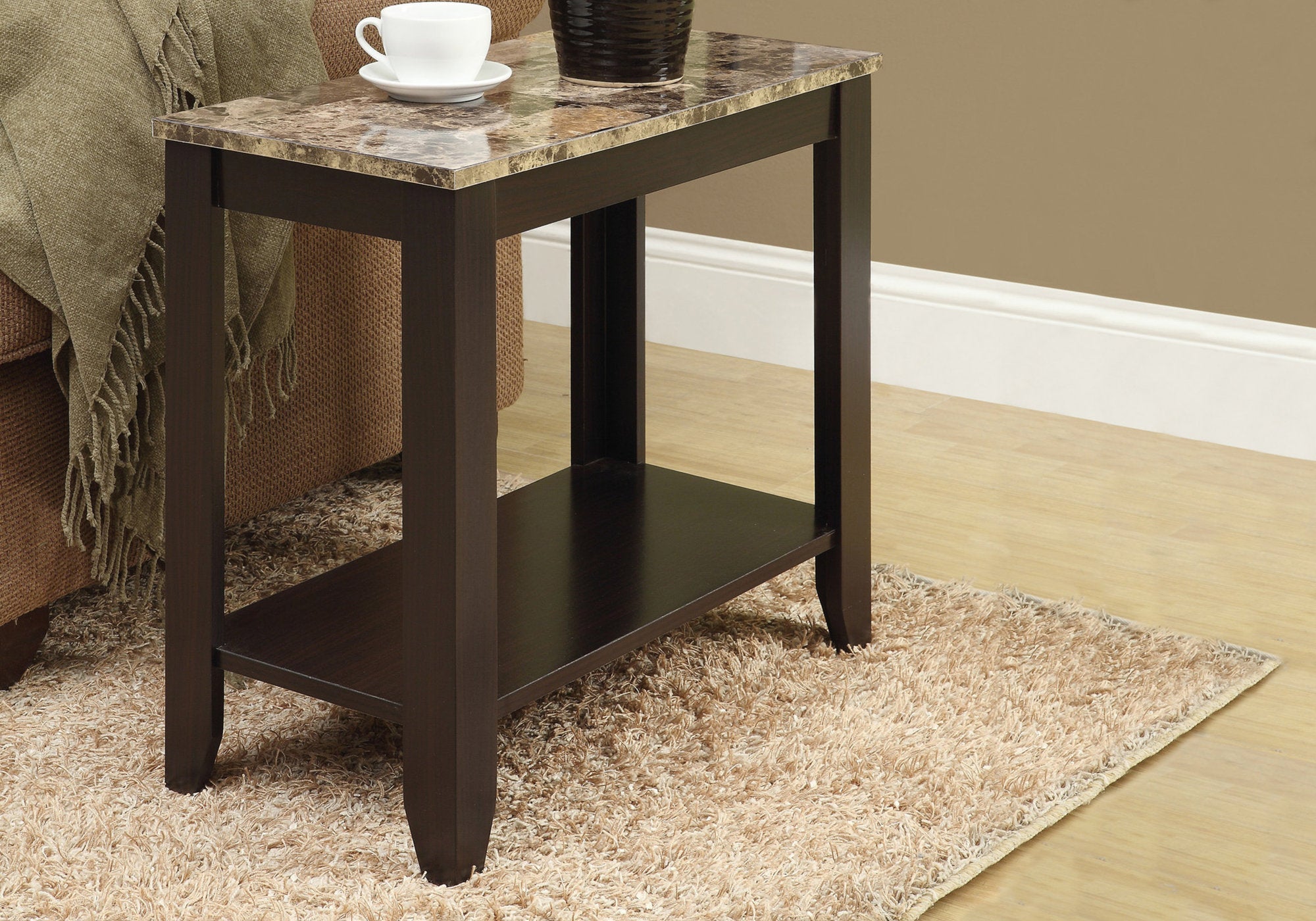 TABLE D'APPOINT - ESPRESSO / DESSUS EN MARBRE 
