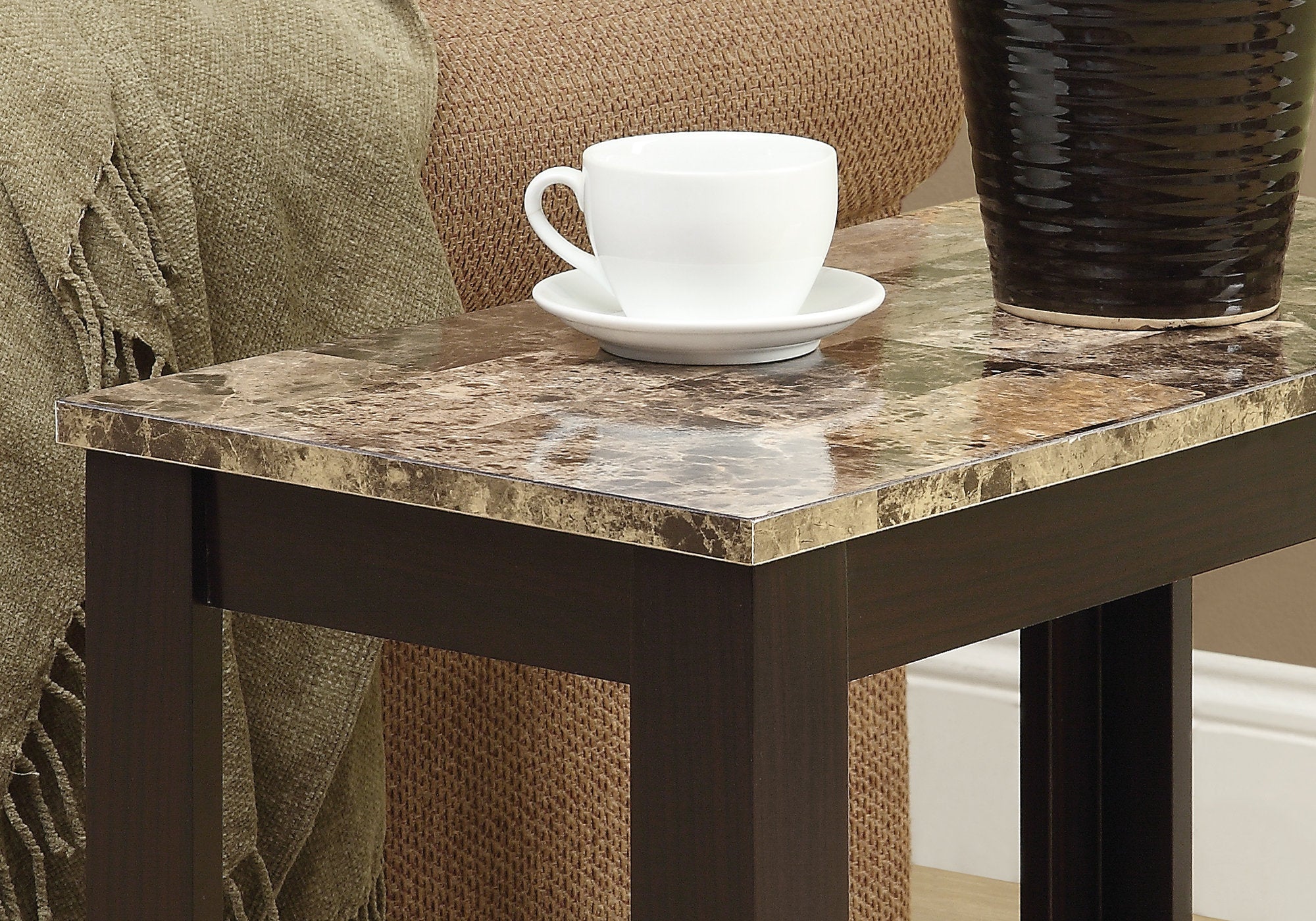 TABLE D'APPOINT - ESPRESSO / DESSUS EN MARBRE 