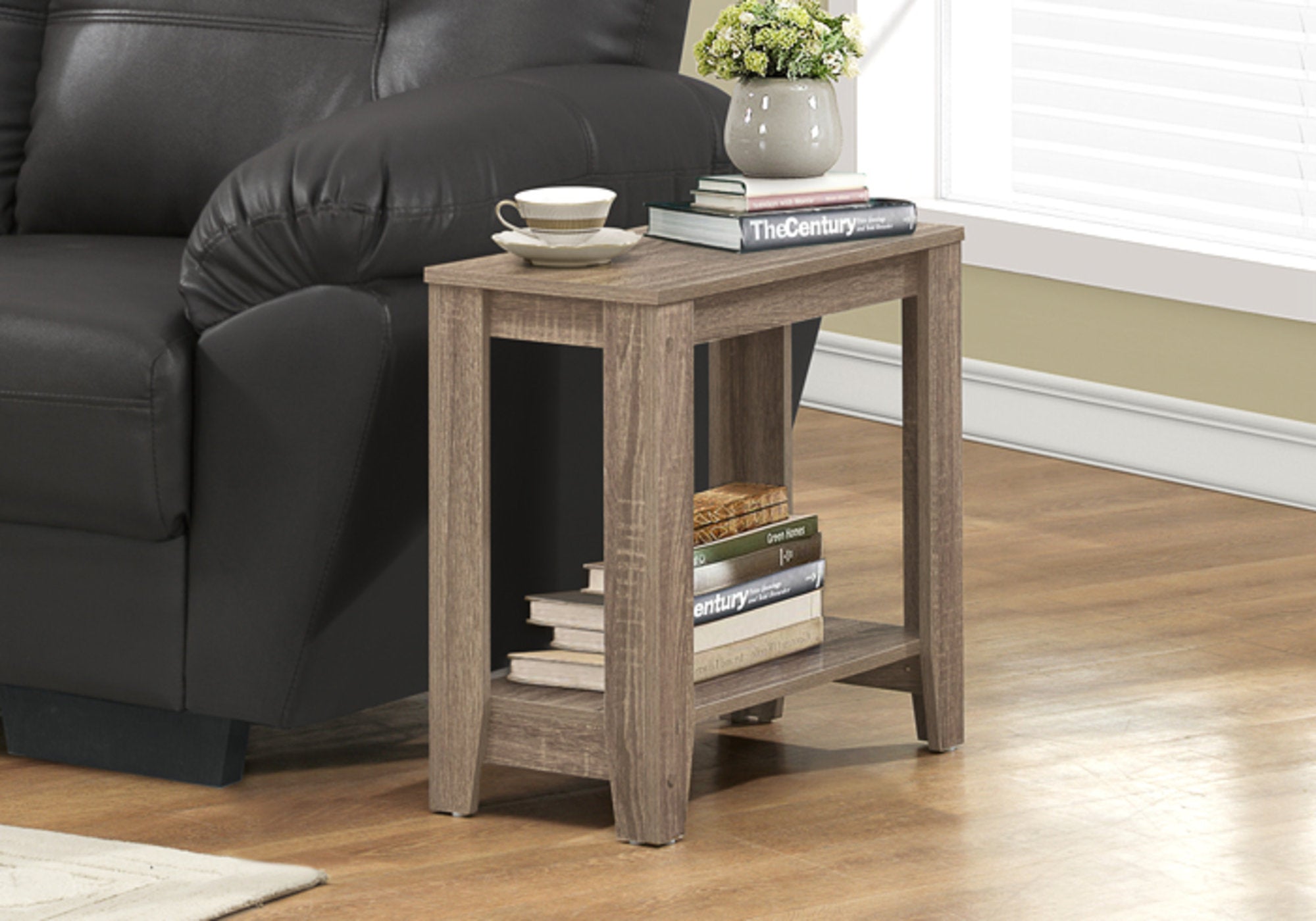 TABLE D'APPOINT - TAUPE FONCÉ