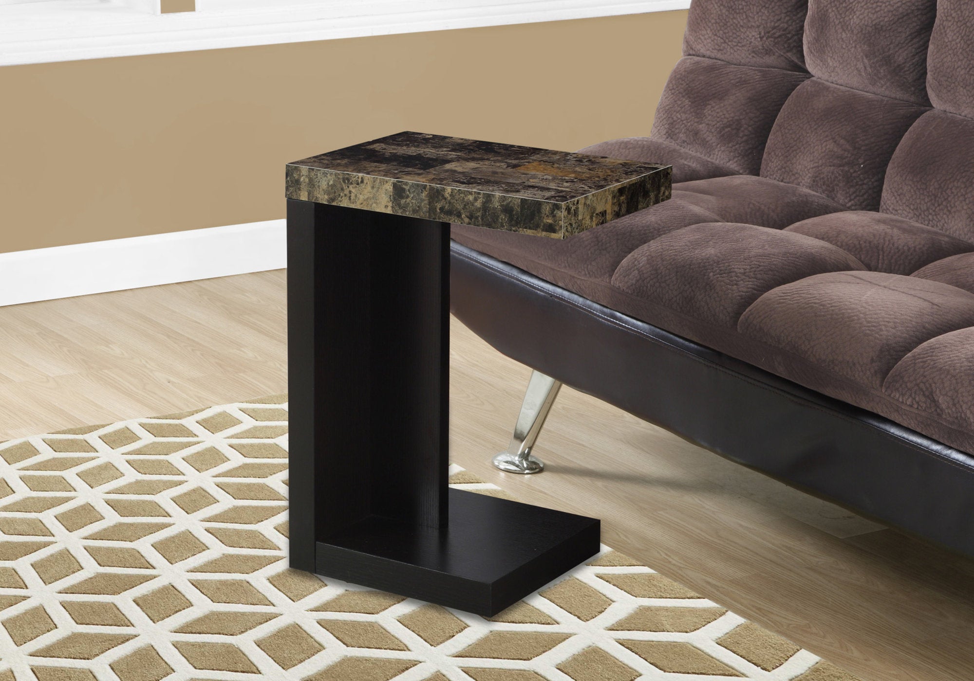 TABLE D'APPOINT - ESPRESSO / PLATEAU ASPECT MARBRE 
