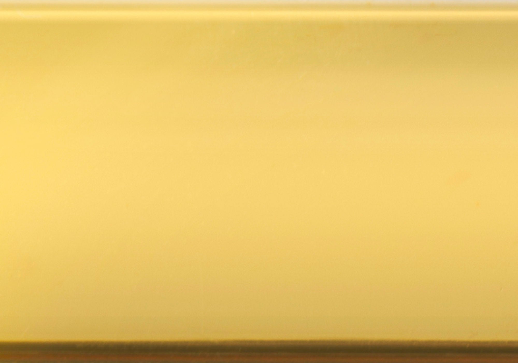TABLE D'APPOINT - 42"L / MÉTAL DORÉ AVEC VERRE TREMPÉ 