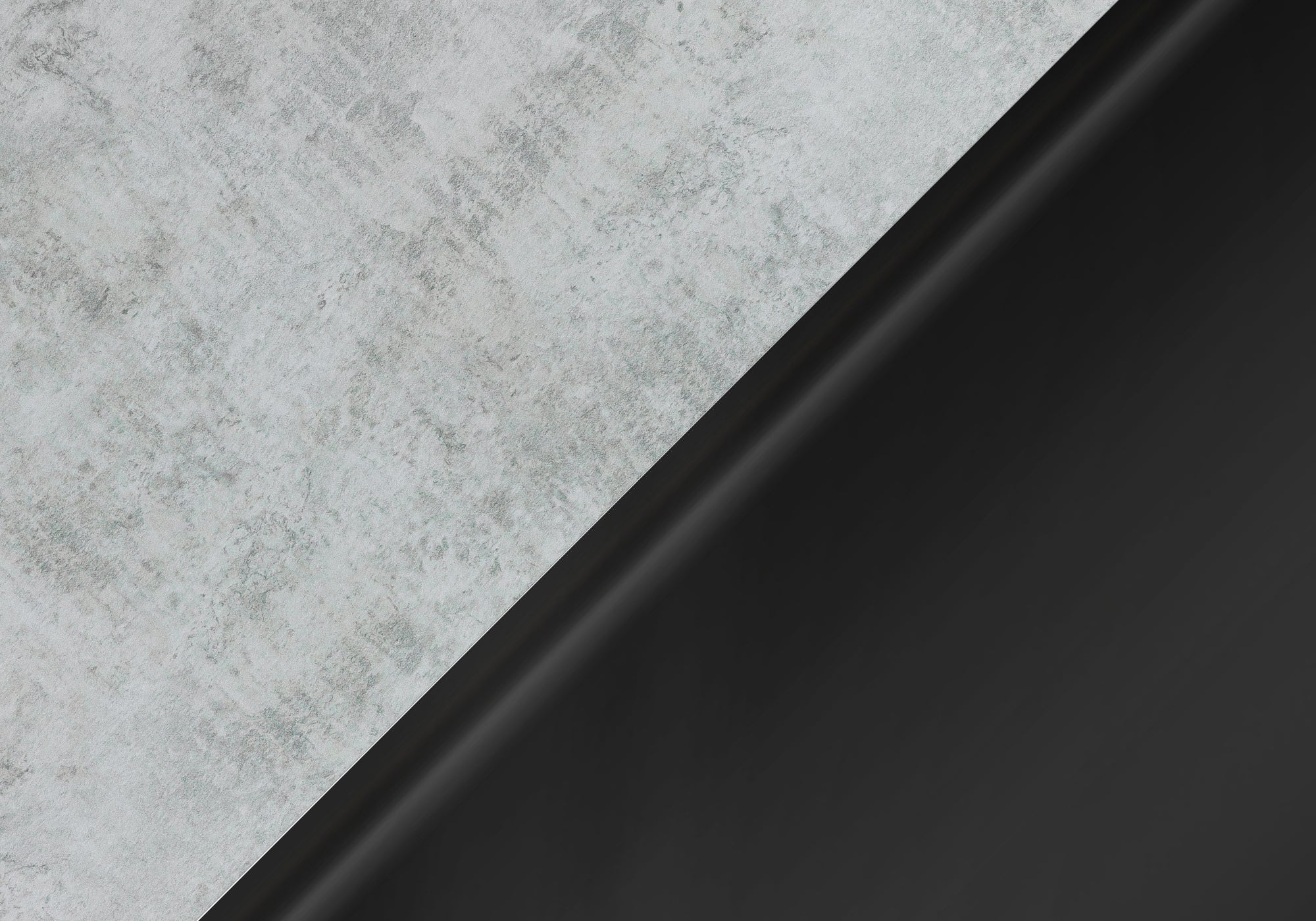 TABLE D'APPOINT - 24"H / CIMENT GRIS / METAL NICKEL NOIR 