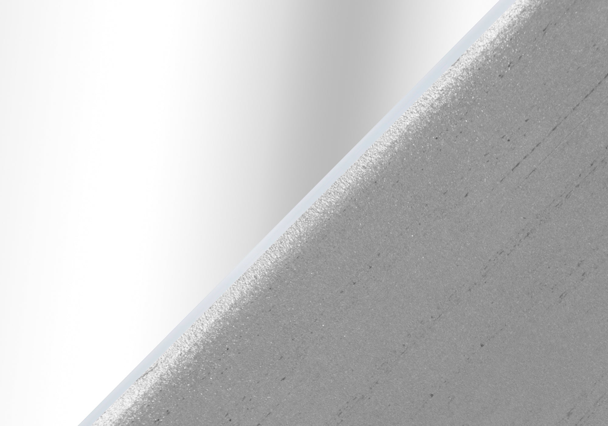 TABLE D'APPOINT - 25"H / MIROIR / ARGENT AVEC RANGEMENT 