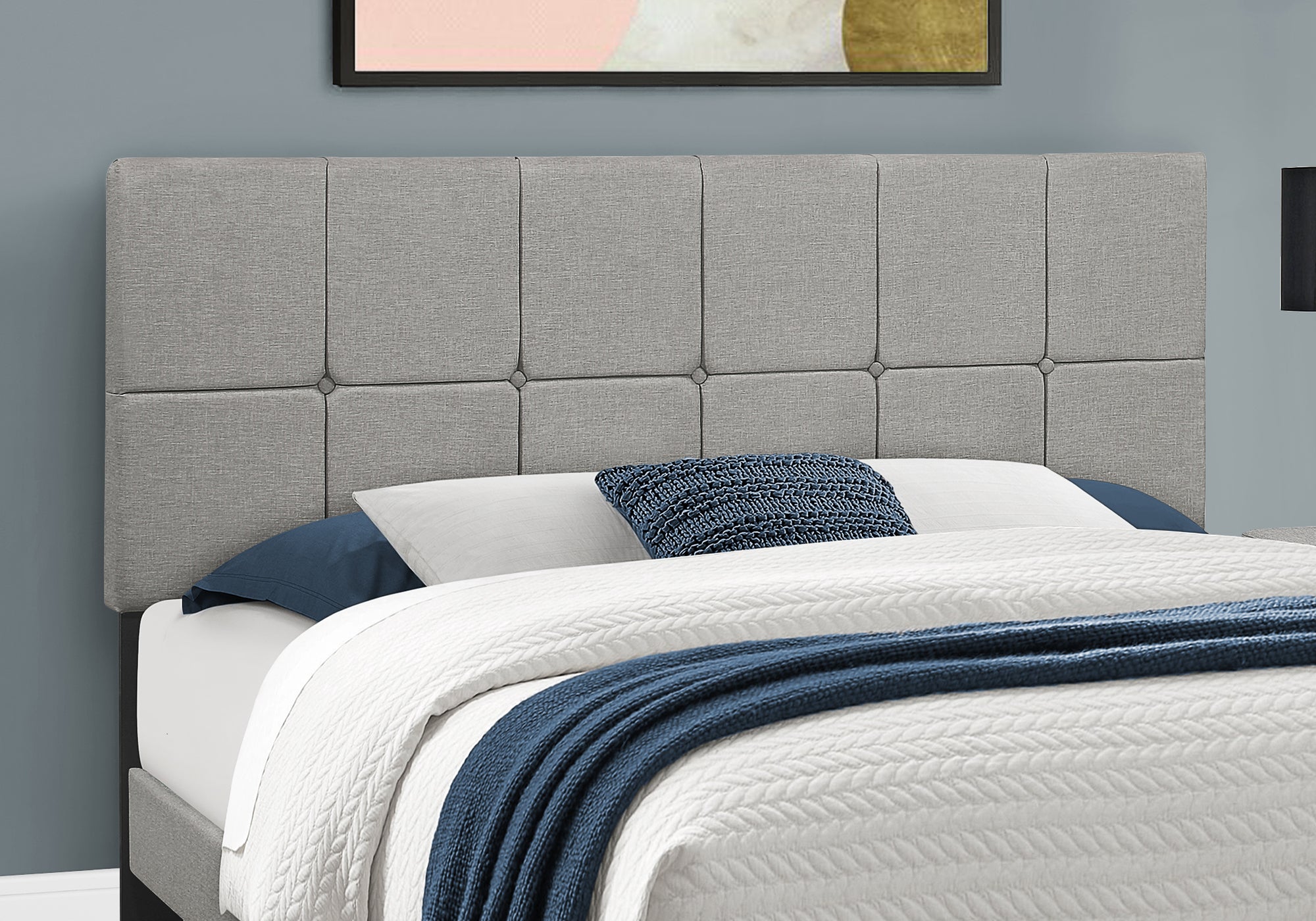LIT - TAILLE QUEEN / LINGE GRIS 