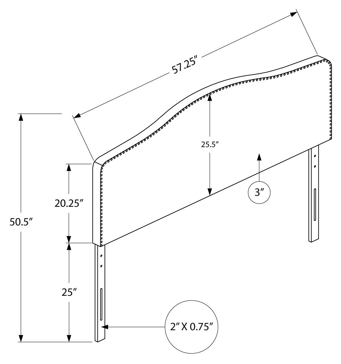 LIT - PLEIN TAILLE / TÊTE DE LIT EN LIN GRIS UNIQUEMENT 