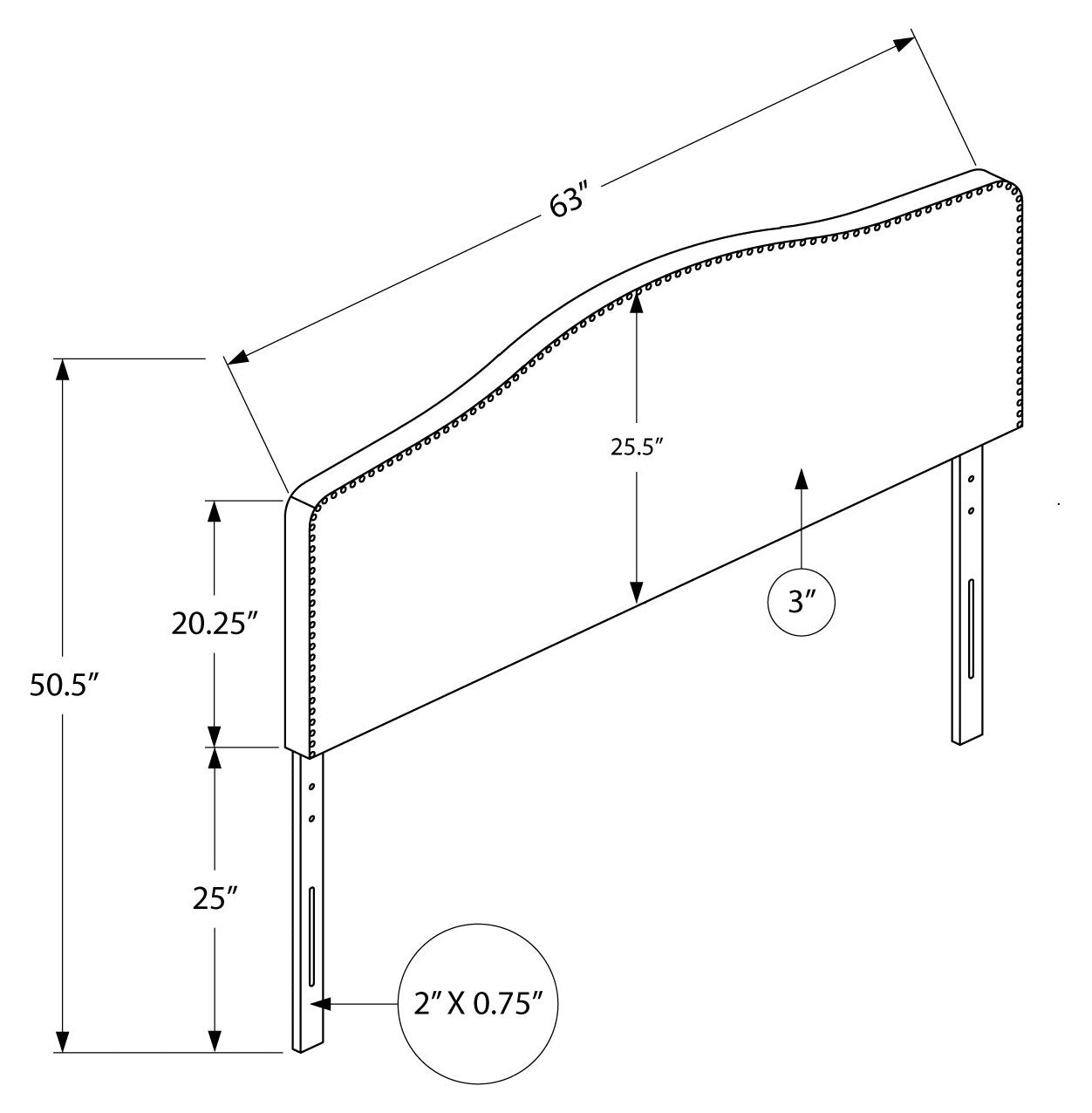 LIT - GRAND LIT / TÊTE DE LIT EN LIN BEIGE SEULEMENT 