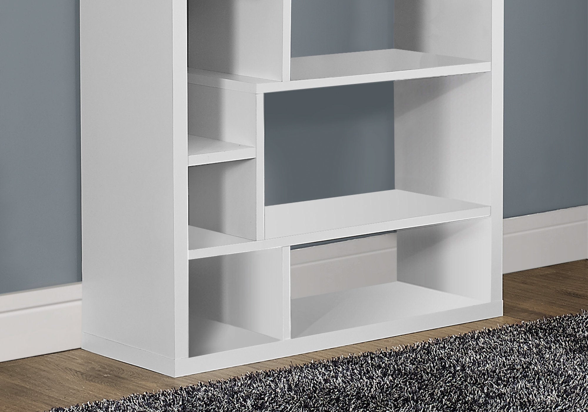 BIBLIOTHÈQUE - 72"H / BLANC 