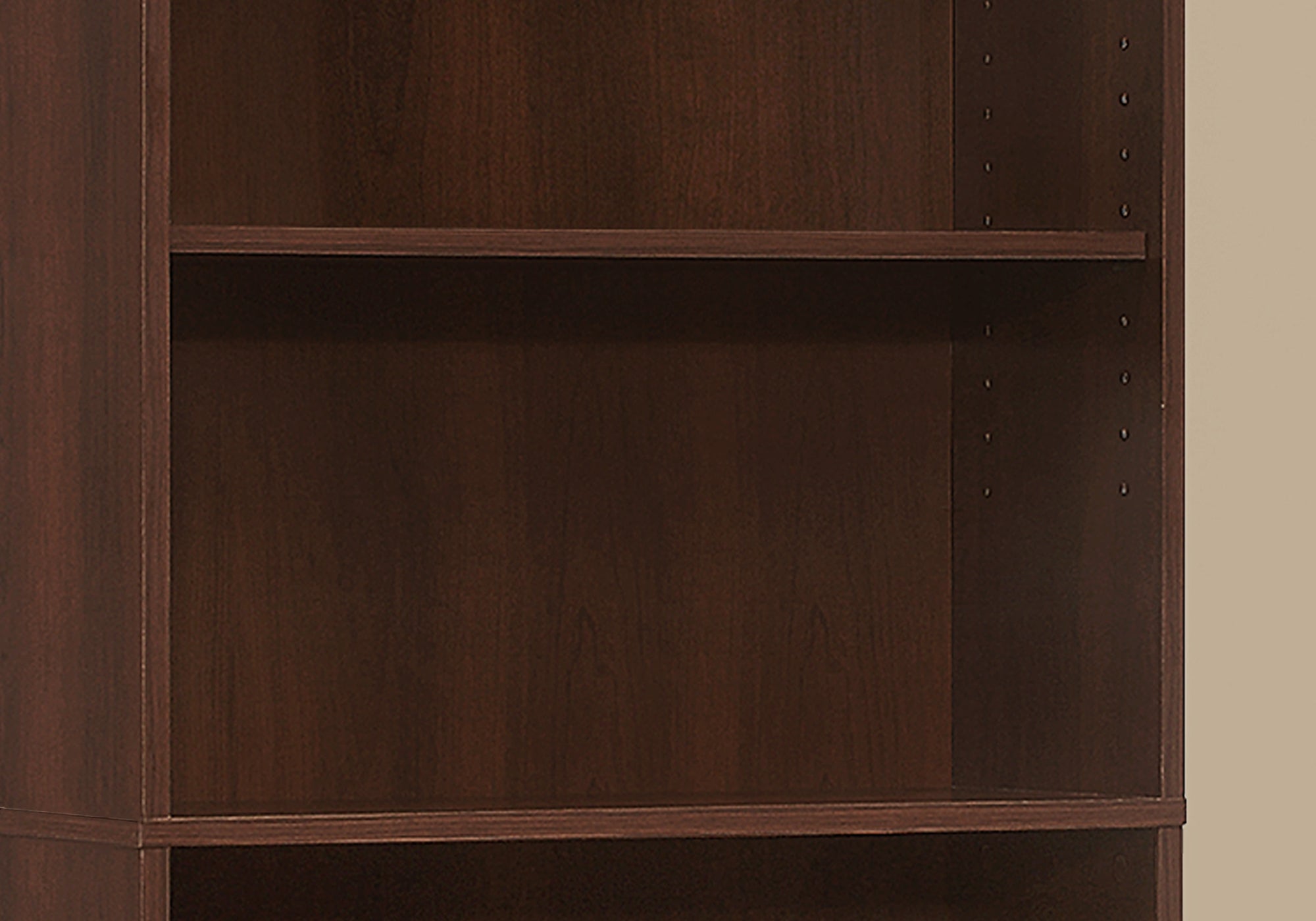 BIBLIOTHEQUE - 72"H / CERISE AVEC 5 TABLETTES 