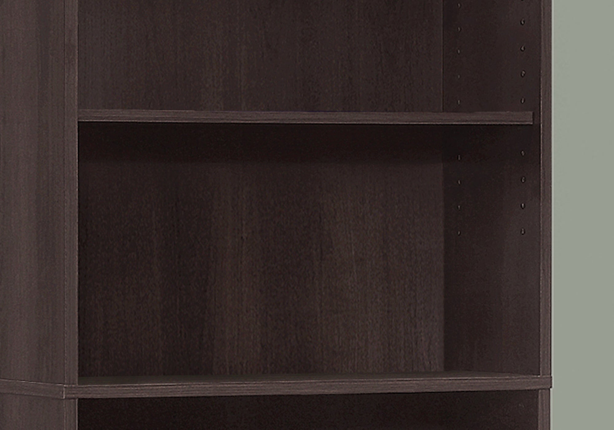BIBLIOTHEQUE - 72"H / ESPRESSO AVEC 5 TABLETTES 