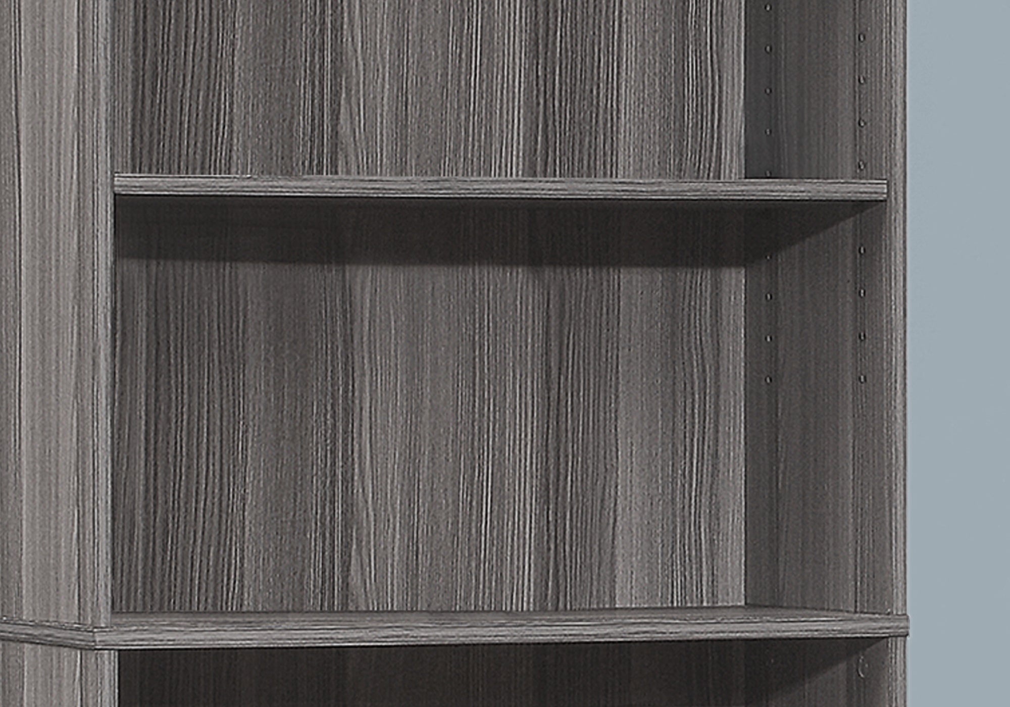 BIBLIOTHEQUE - 72"H / GRIS AVEC 5 TABLETTES 
