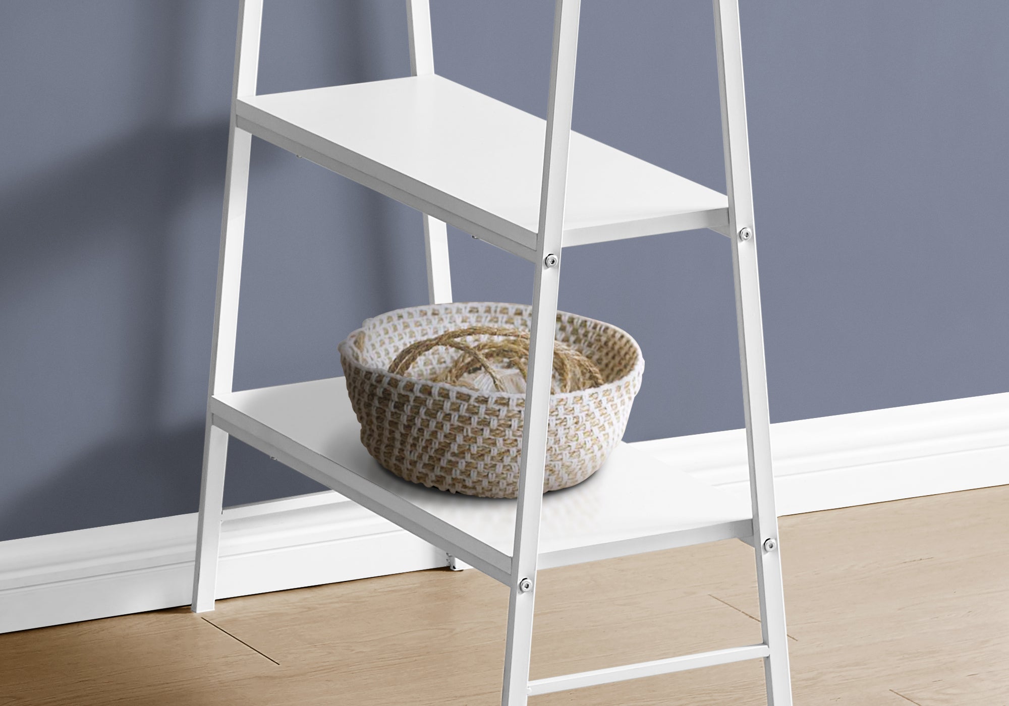 BUREAU D'ORDINATEUR - 48"L / BLANC / MÉTAL BLANC