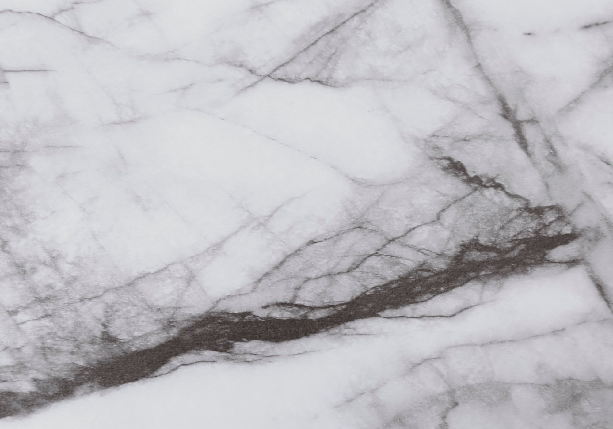 BUREAU D'ORDINATEUR - 48"L / ASPECT MARBRE BLANC / METAL NOIR