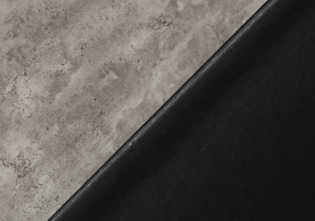 COMPUTER DESK - 48"L / GREY CONCRETE-LOOK / BLACK METAL