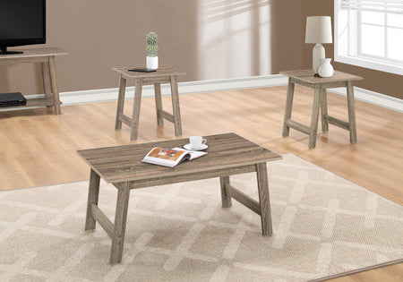 SET DE TABLE - 3PCS / TAUPE FONCE