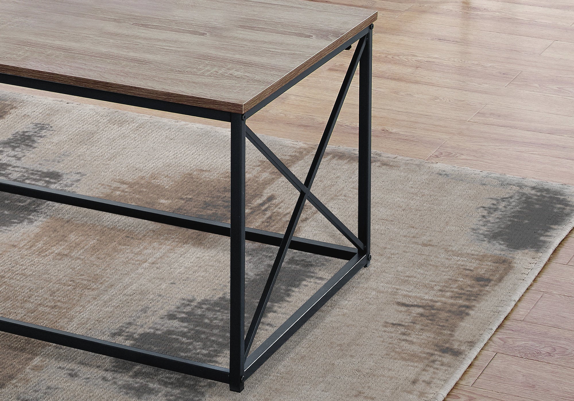 SET DE TABLE - 3PCS / TAUPE FONCE / METAL NOIR