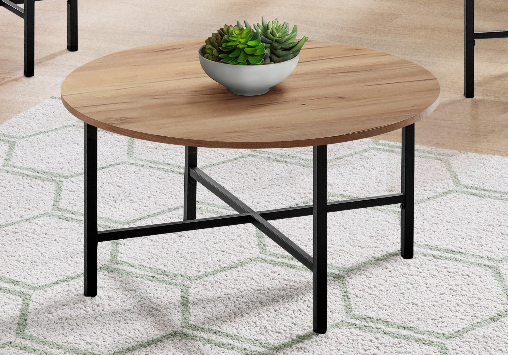 SET DE TABLE - 3PCS / PIN DORÉ / METAL NOIR 
