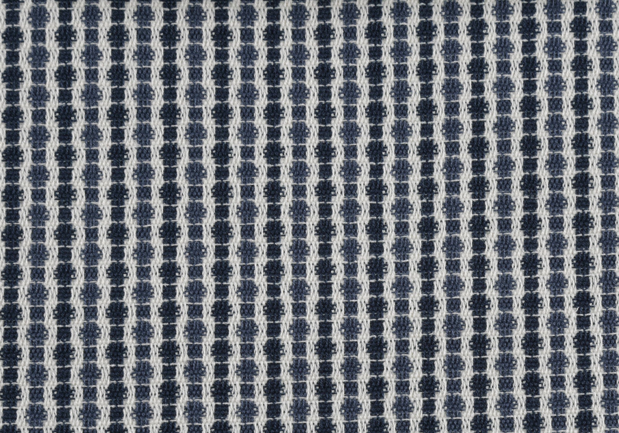 COUSSIN - 18"X 18" / CLAIR / POIS ABSTRAIT BLEU FONCÉ / 1PC 