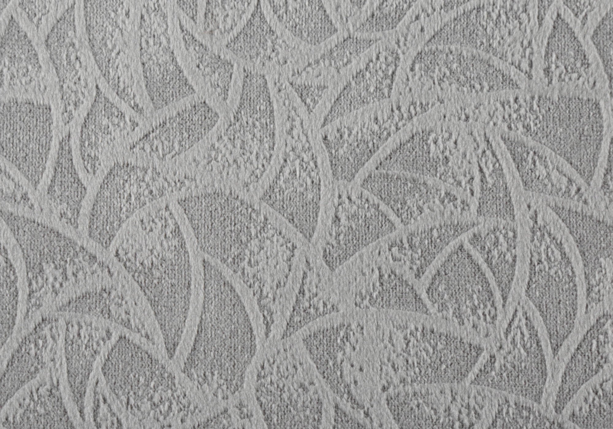 COUSSIN - 18"X 18" / VELOURS FLORAL GRIS PÂLE / 1PC 