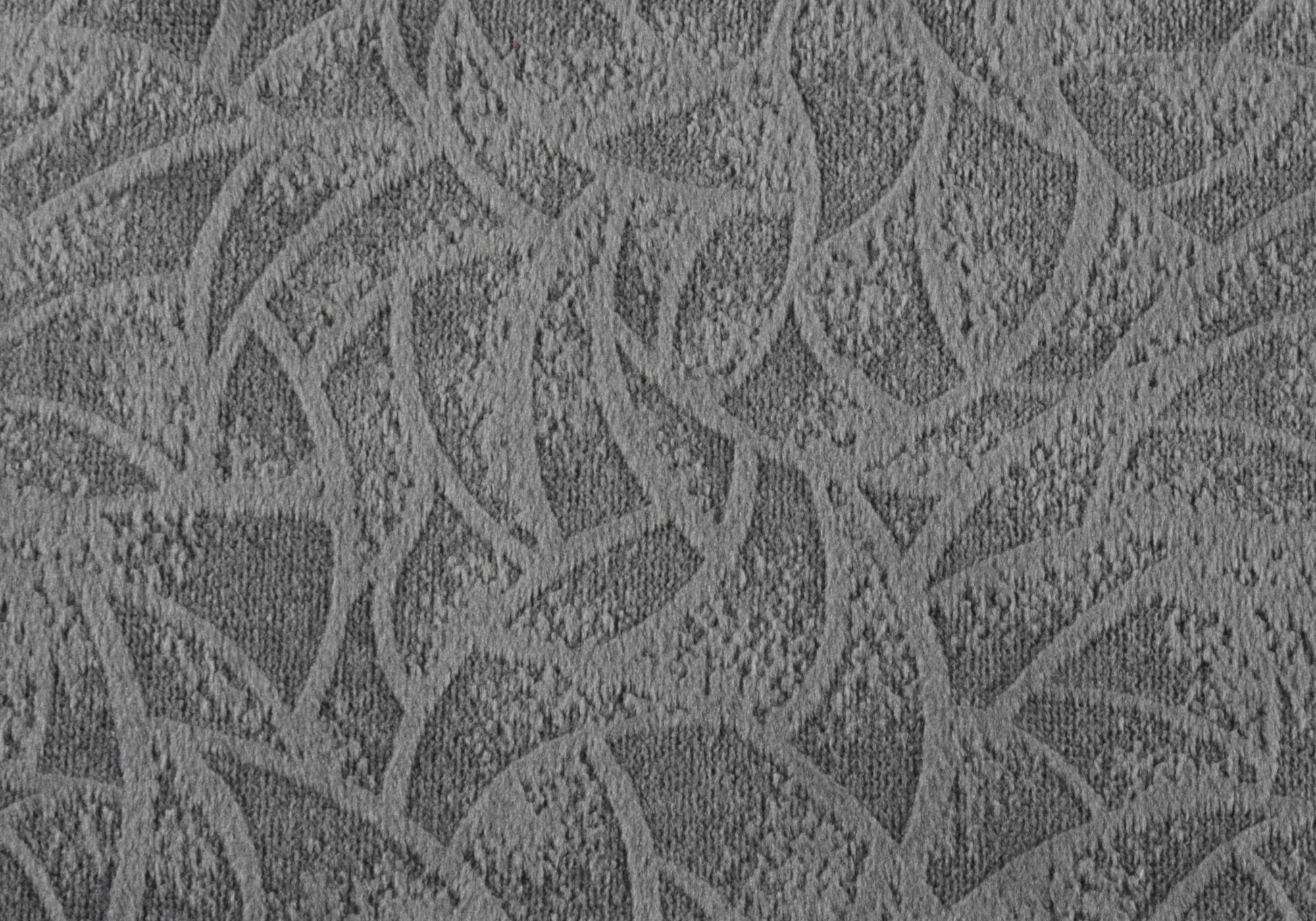 COUSSIN - 18"X 18" / VELOURS FLORAL GRIS FONCE / 1PC 