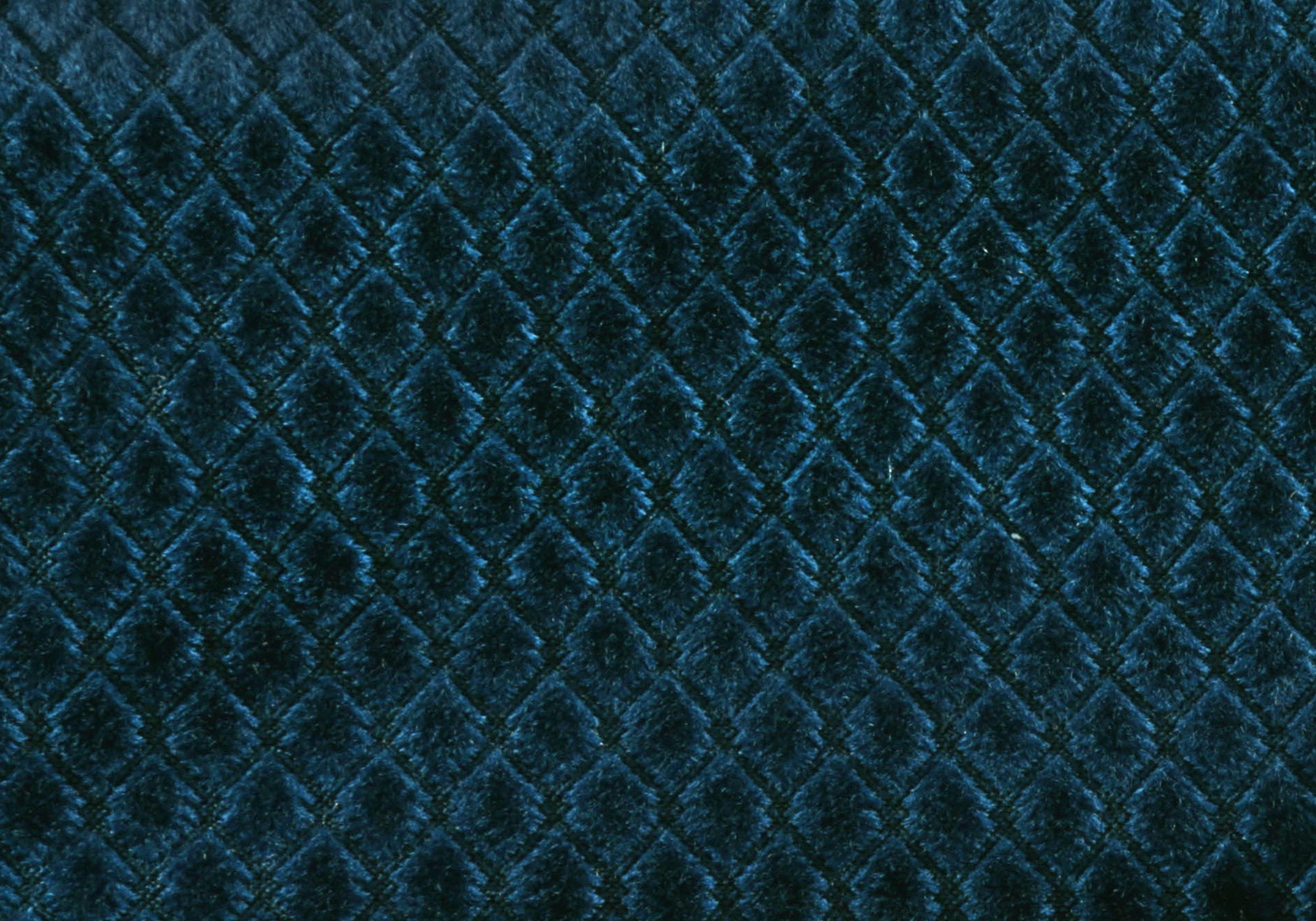 COUSSIN - 18"X 18" / VELOURS BLEU DIAMANT ACIER / 1PC 
