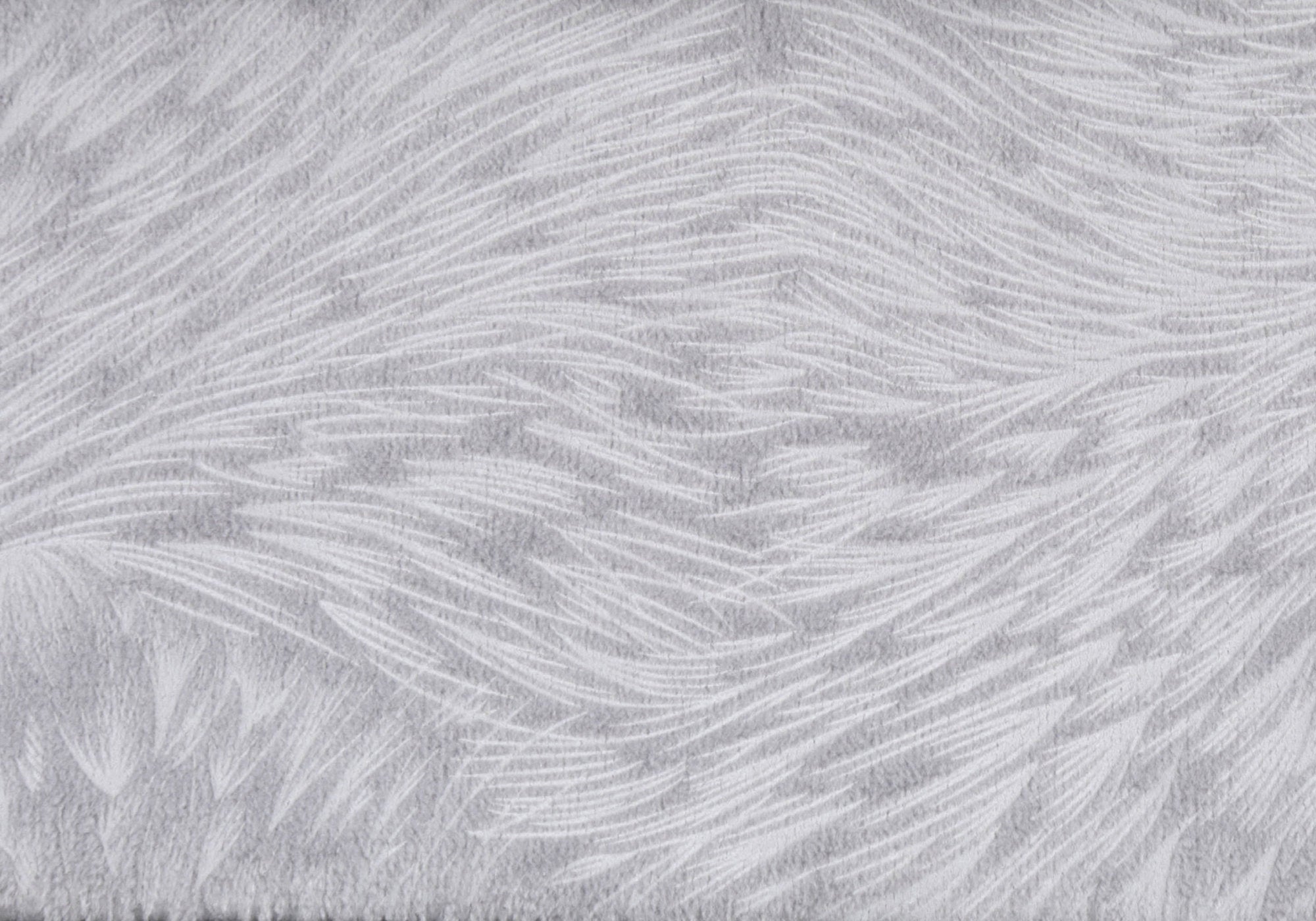 COUSSIN - 18"X 18" / VELOURS PLUME GRIS PALE / 2PCS 