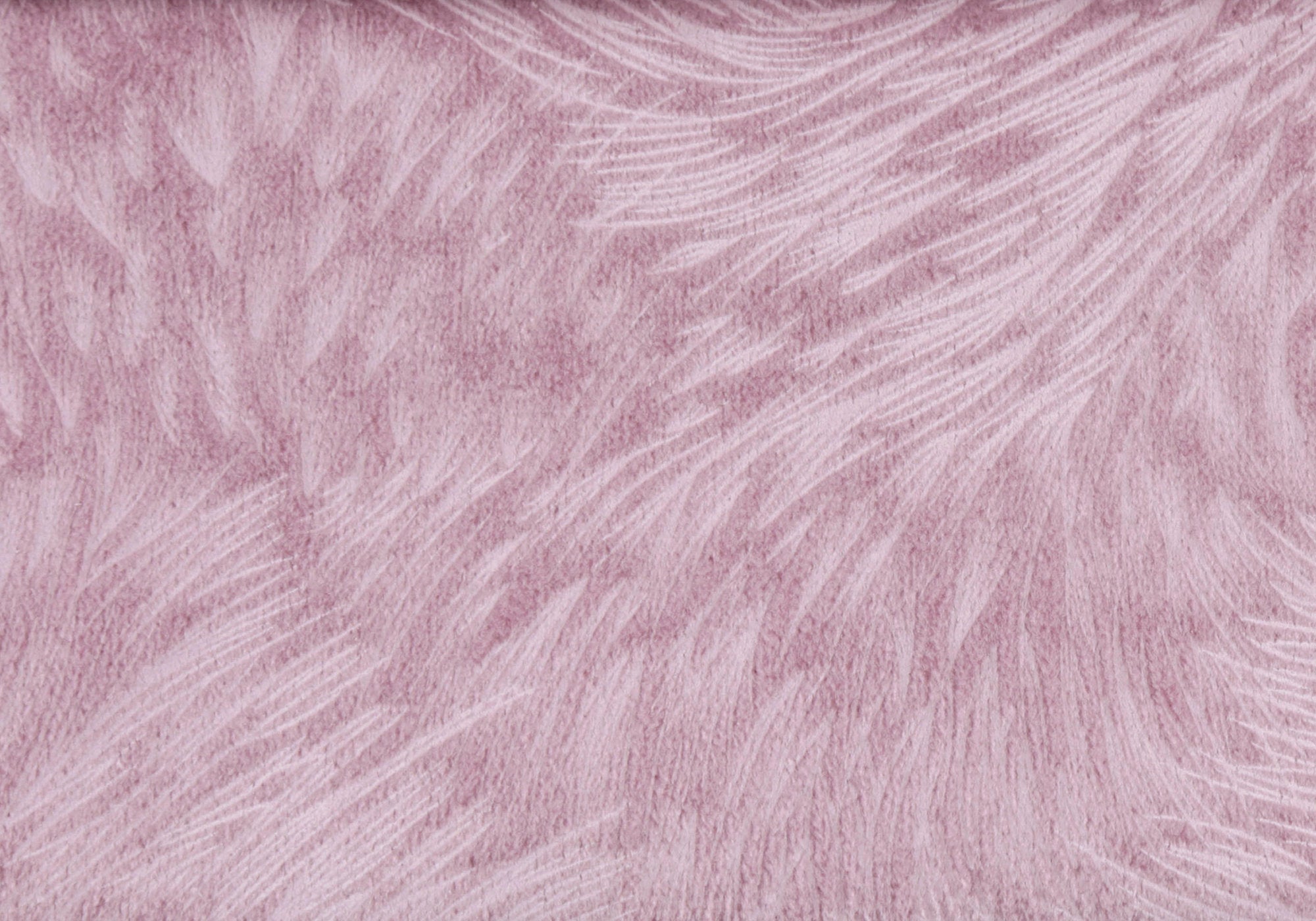 COUSSIN - 18"X 18" / VELOURS PLUME ROSE PÂLE / 1PC 
