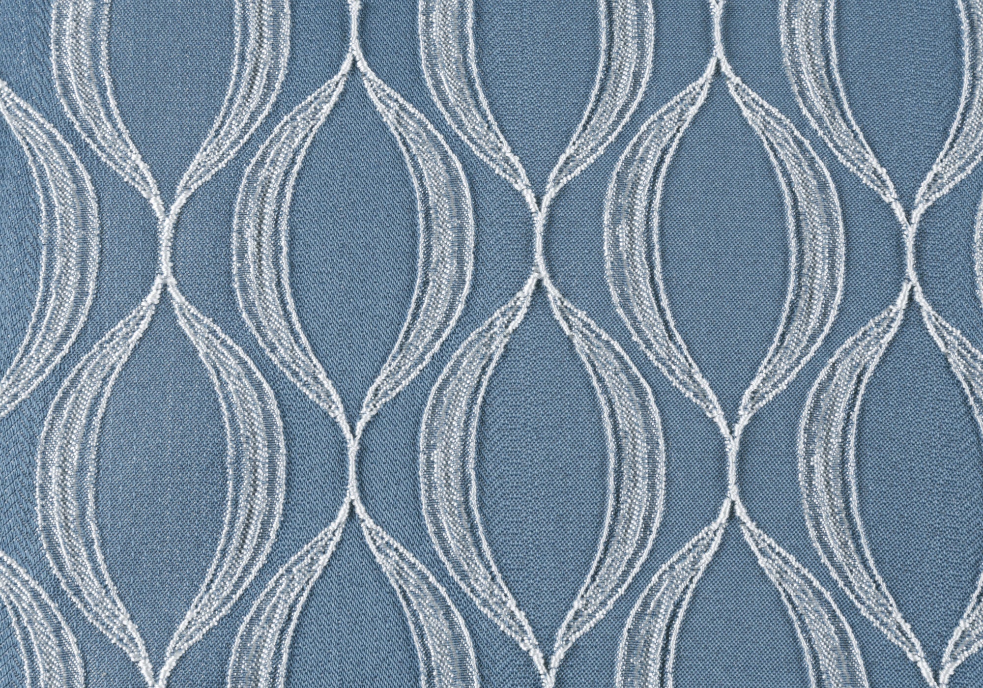 COUSSIN - 18"X 18" / MOTIF VAGUE BLEU / 1PC 