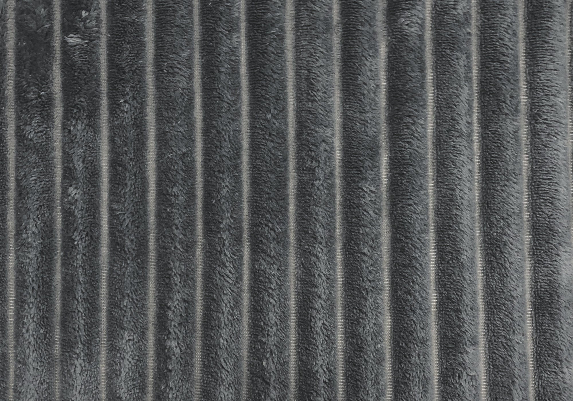 COUSSIN - 18"X 18" / STYLE CÔTELÉ ULTRA DOUX GRIS / 1PC 