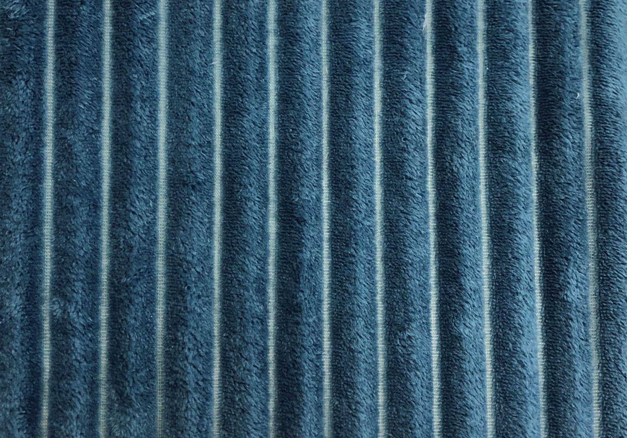 COUSSIN - 18"X 18" / STYLE CÔTELÉ ULTRA DOUX BLEU / 2PCS 