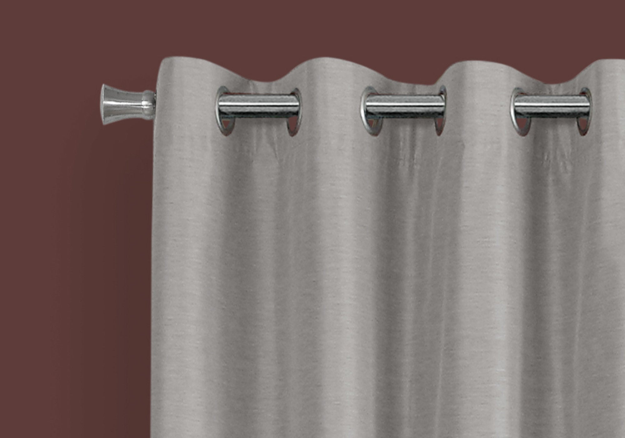 PANNEAU DE RIDEAU - 2PCS / 52"WX 84"H ARGENT PLEIN OCCULTANT 