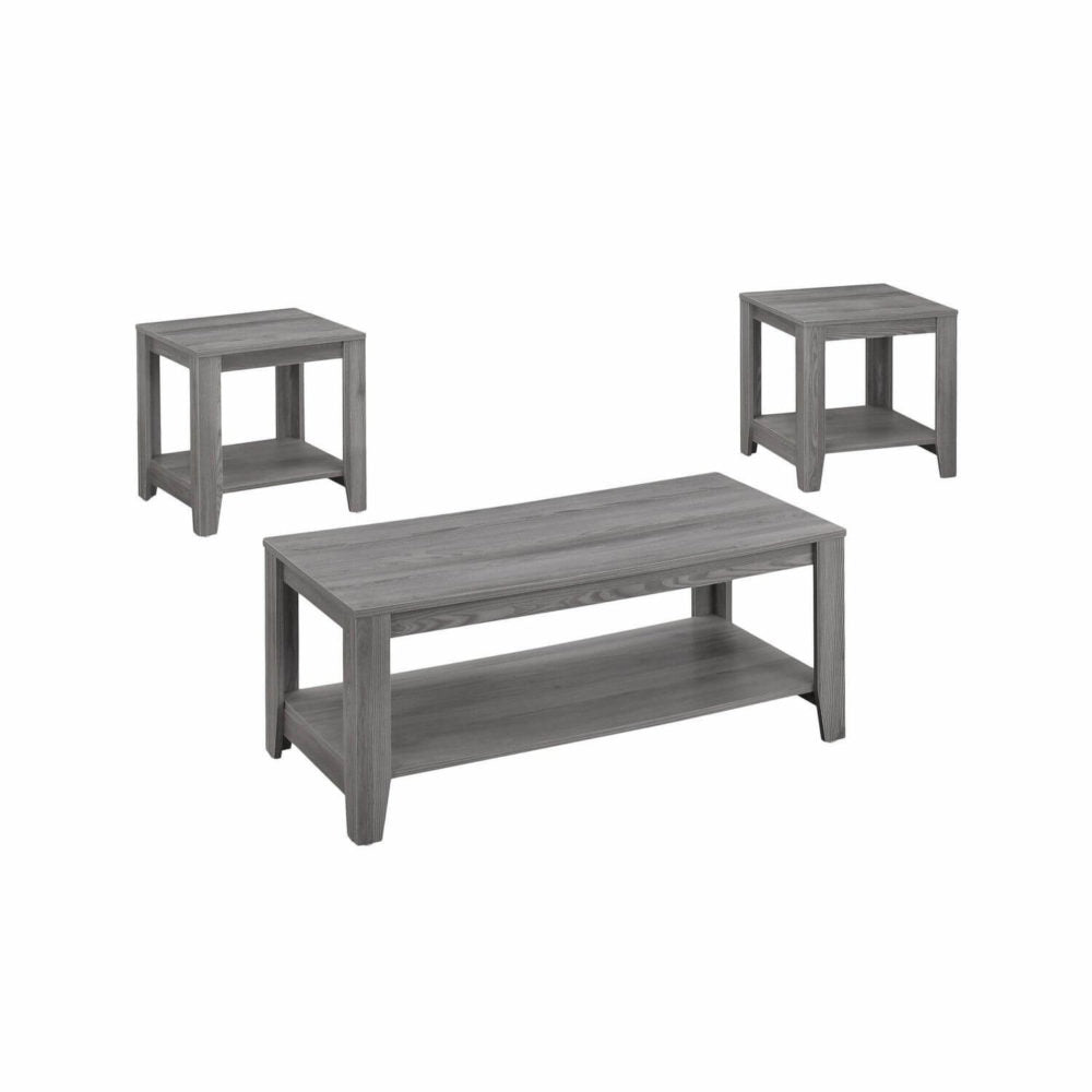 SET DE TABLE - 3PCS / GRIS 