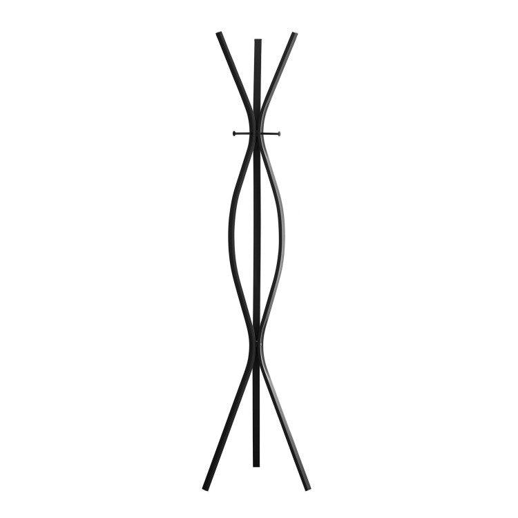 PORTE MANTEAU - 72"H / STYLE CONTEMPORAIN METAL NOIR
