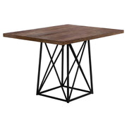 TABLE A MANGER - 36"X 48" / ASPECT BOIS BRUN/NOIR 