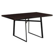 TABLE A MANGER - 36"X 60" / ESPRESSO / METAL NOIR 