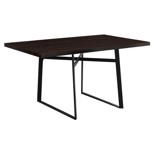 TABLE A MANGER - 36"X 60" / ESPRESSO / METAL NOIR 