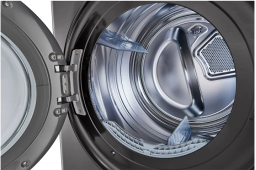 Laveuse-Sécheuse À Vapeur Haute Efficacité "WashTower" En Acier Inoxydable Noir LG ( WKEX200HBA