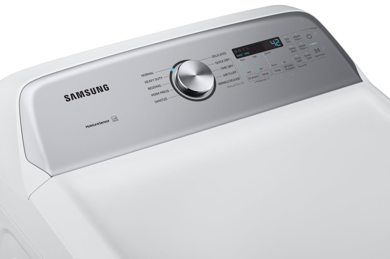 Sécheuse électrique séchage par capteur Samsung de 7,4 pi cu. - DVE50T5205W/AC