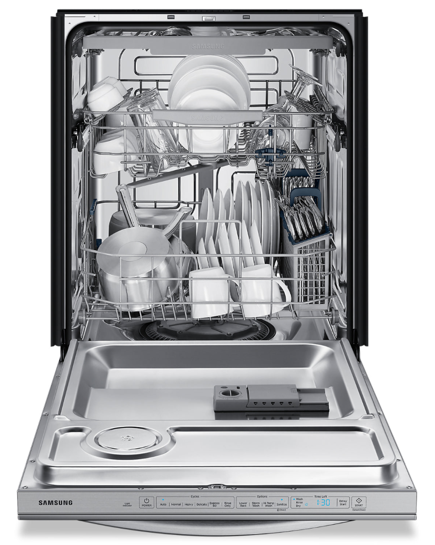 Lave-vaisselle Samsung à commandes sur le dessus avec technologie StormWashMC - DW80R5061US/AA