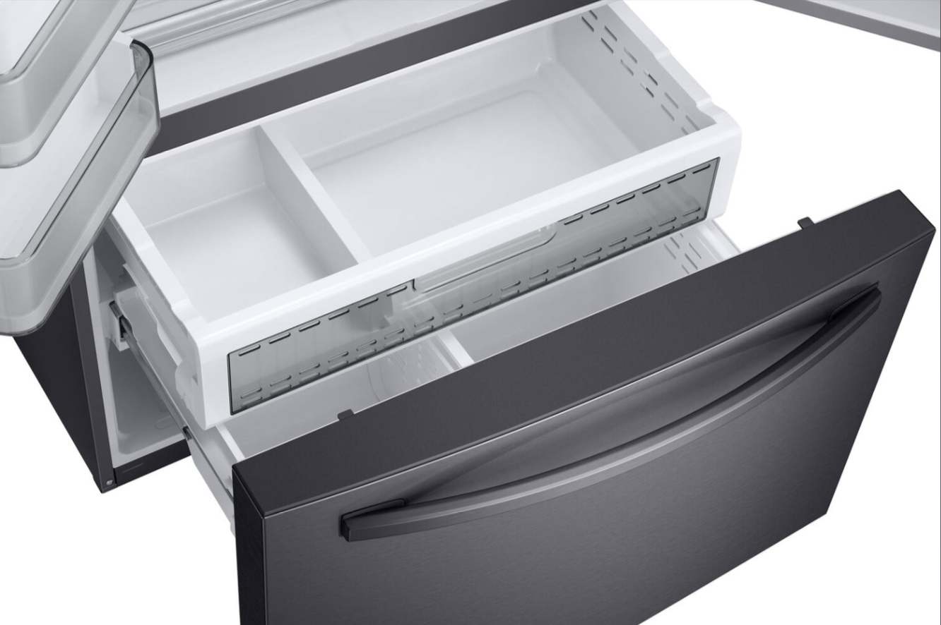 Samsung 22,6 Cu. pi. Réfrigérateur intelligent à portes françaises avec Refroidissement Double Plus™ - RF23R6201SG/AA