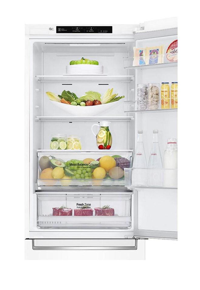 Réfrigérateur À Congélateur Inférieur À Profondeur Comptoir De 12 Pi³ / 24 Po Blanc LG ( LBNC12231W )