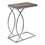 ACCENT TABLE - DARK TAUPE WITH CHROME METAL