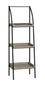 BIBLIOTHEQUE - 48"H / TAUPE FONCE / METAL NOIR
